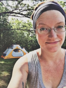 Camping selfie.